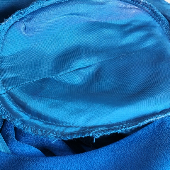 VINTAGE RARE PAPELL PETITES 100% SILK DRESS WITH SHOULDER PADS SIZE 8 PETITE - Picture 6 of 6